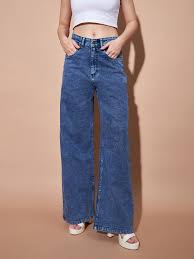 High Waist Straight Fit Jeans